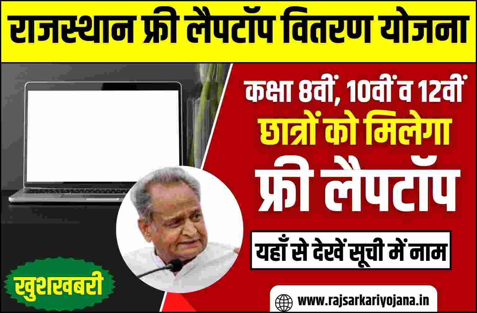Rajasthan Free Laptop Yojana List 2022